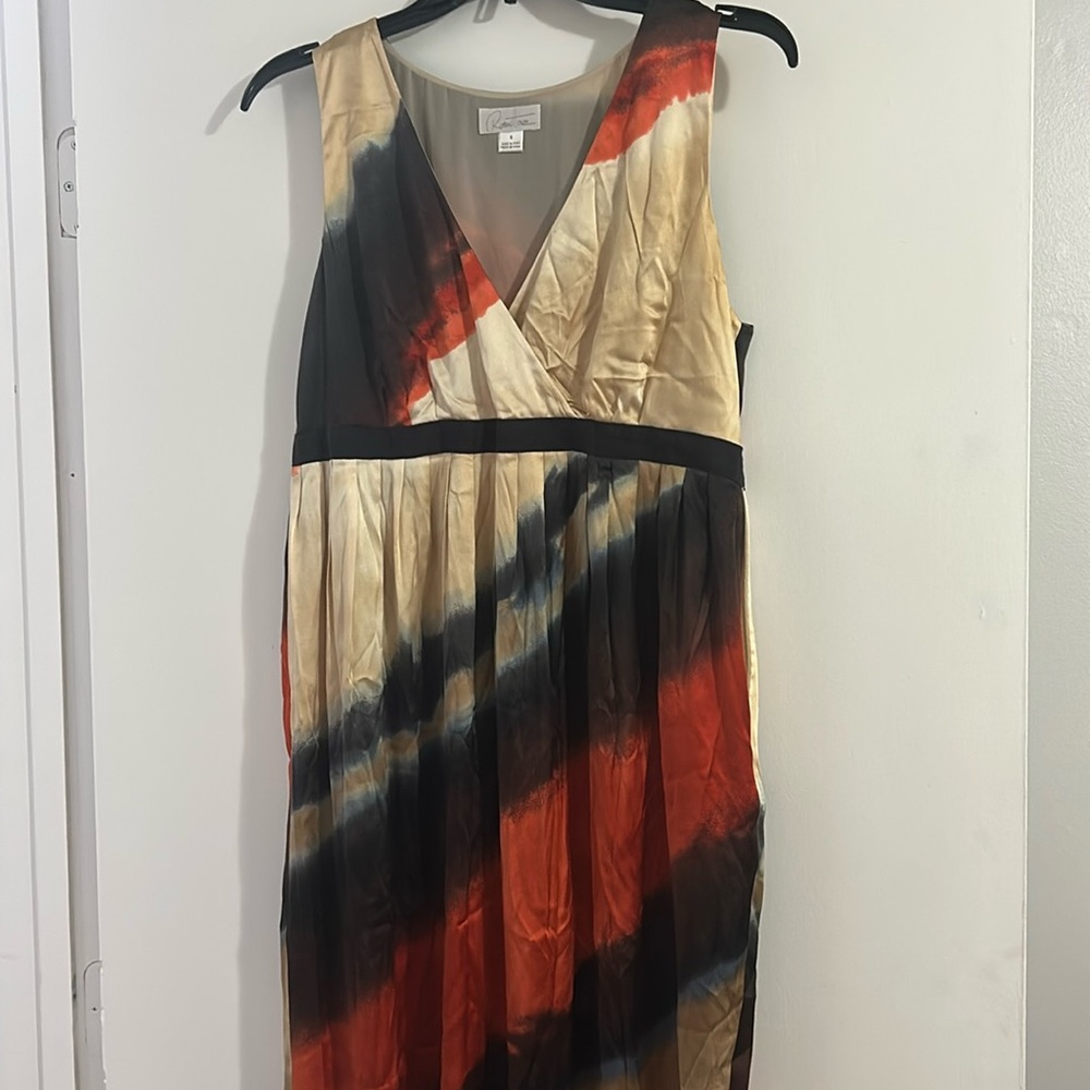 Robin Howe Silk Mulit Color Knee Length Dress